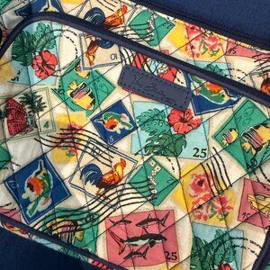 VERA BRADLEY Hipster Crossbody Bag — Cuban Stamps Pattern